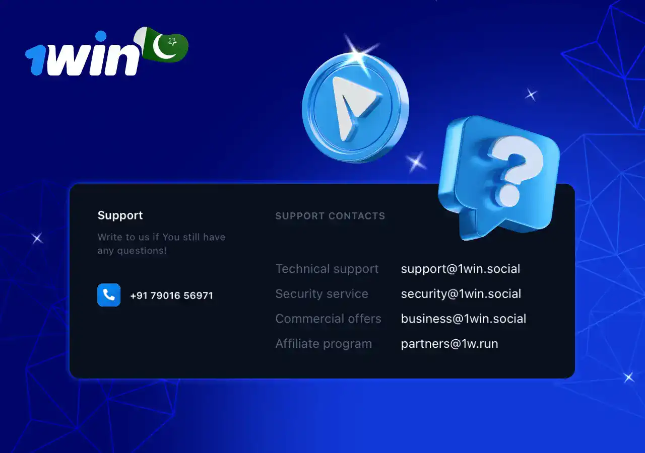 Customer support 1win Pakistan