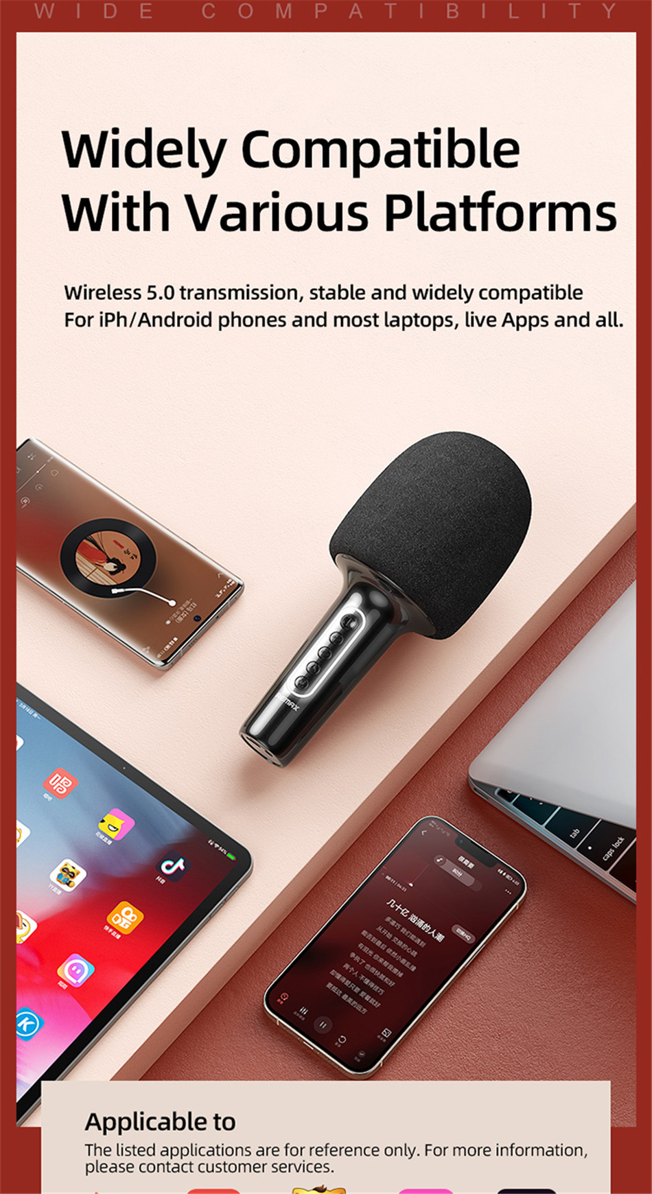 Remax Mogoo Series Handheld Wireless Microphone (K07) - OTC.LK
