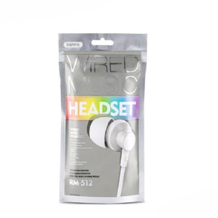Remax RM-512 Newest Stereo Wired Music Earphone with Microphone - White