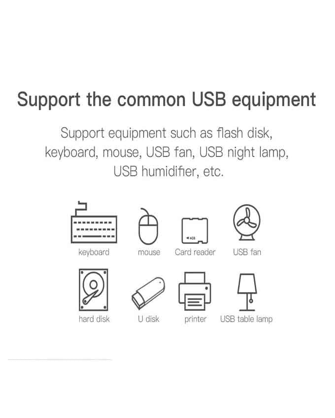 Baseus Round Box Type-C & USB Power HUB Adaptar With 3 USB 3.0 USB 2.0 USB