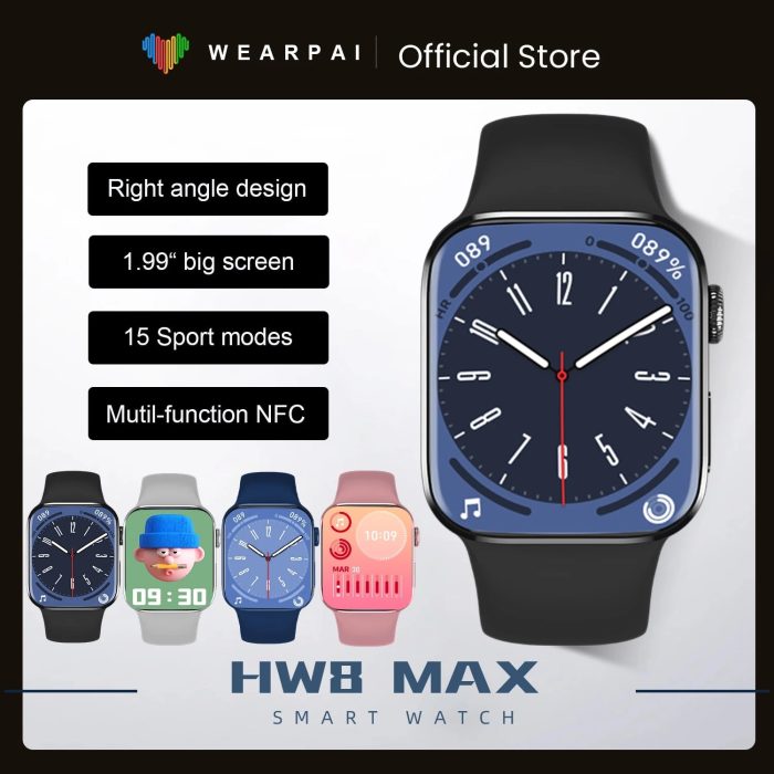 HW8 Max Smartwatch Series 8 1.99" full screen