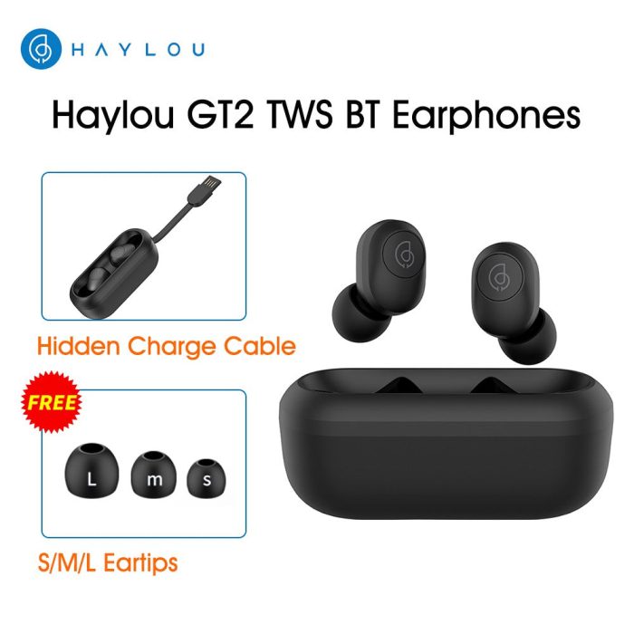 Haylou GT2 3D Stereo Bluetooth Earphones Automatic Pairing Mini TWS Wireless Earbuds