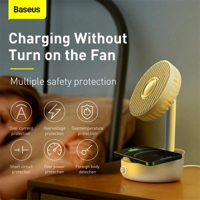 Baseus Desktop Fan Wireless Charger For  10W