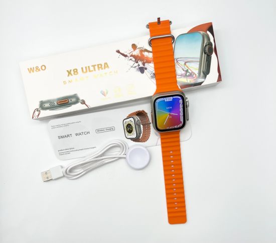 W&O X8 Ultra Smart Watch Series 8 NFC Always-on Display Wireless Charging