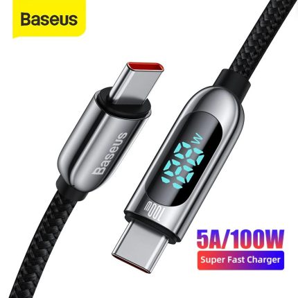 Baseus Type-C To Type-C 100W Display Fast Charging Data Cable -2m