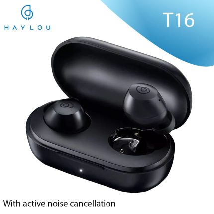 HAYLOU T16 TWS Earbuds Bluetooth 5.0 ANC Noise Reduction Earphones Wearing Detection 32 Hours Battery Life Wireless Charging