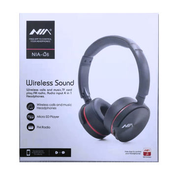 NIA Q6 On-Ear Wireless Bluetooth Headphones with MIC and Superior Bass for TV, Gaming and Cellphone