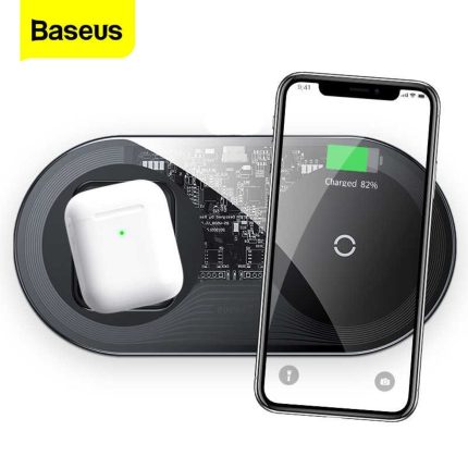 Baseus TZWXJK-A01 Simple 2 In 1 24W Turbo Edition Qi Standard Wireless Charger With 12V Charger, CN Plug