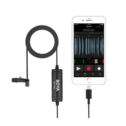 Boya BY-DM1 Digital Lavalier Microphone For iPhone with Lighting Port