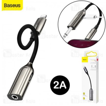 Baseus L56 8 Pin To 3.5mm Female Cable 2-In-1 Adapter Support 2A Fast Charge