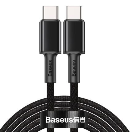 BASEUS CATGD-A01 Cabel USB Type-C To Type-C PD Power Delivery 100W Fast Charging 1M-2M-Black