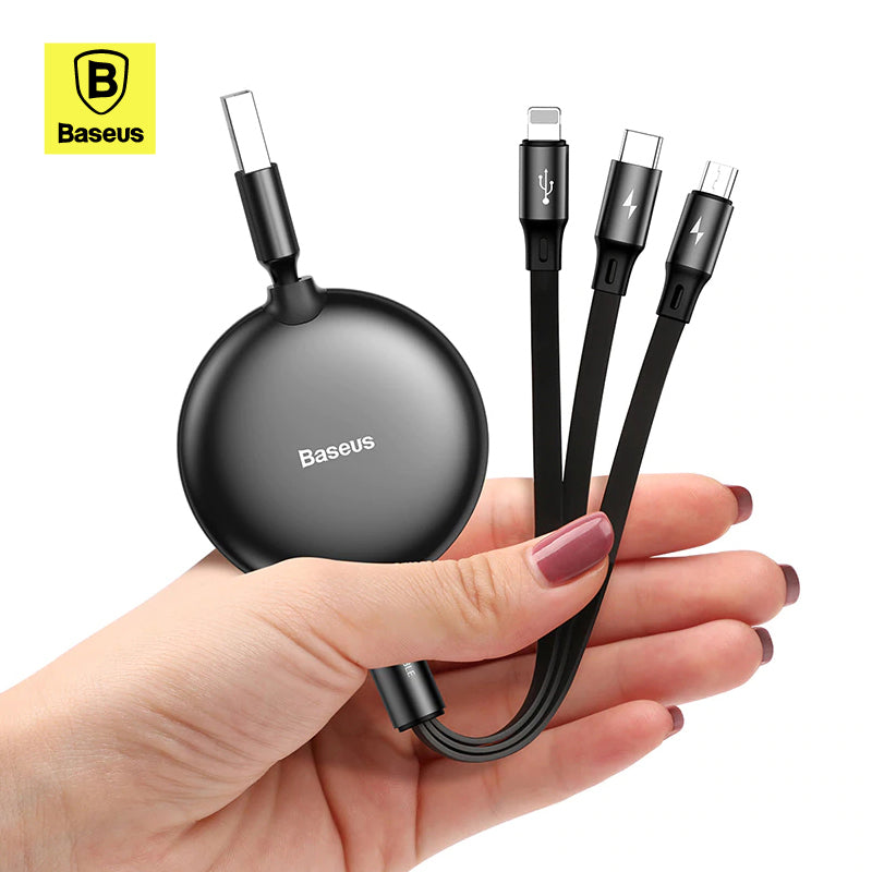 Baseus Little Octopus 3in1 Cable MicroUSB, USB-C and Lightning