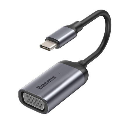 Baseus Enjoyment Series USB Type C To VGA HUB Convertor For MacBook - PC Gray (CAHUB-V0G)