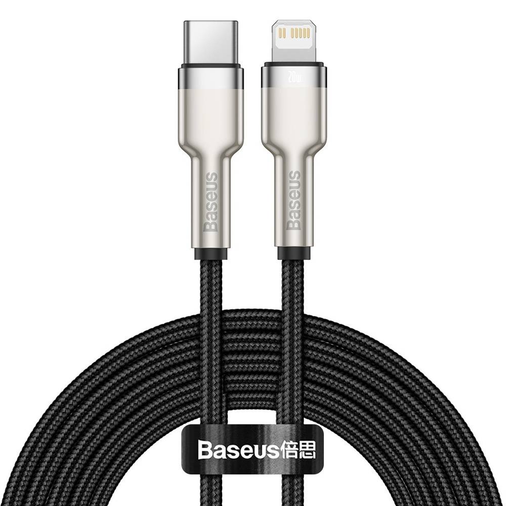 Baseus Cafule Metal USB C Cable for iPhone 12 Pro Max PD 20W Fast Charge Cable 2M