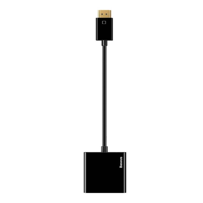 Baseus CAHUB-BH01 Adapter With HDMI 4K To VGA Black