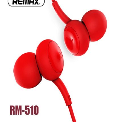 Remax RM-510 concave-convex Stereo Wired Music Earphone in-ear - Red