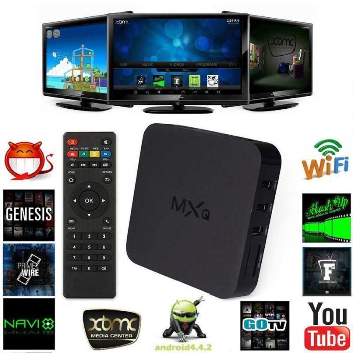MXQ Android Smart TV Box - 4K Quad Core - 1G+8G