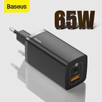 Baseus 65W GaN2 lite Charger Quick Charge 4.0 3.0 PD Fast Charging for iPhone12 Xiaomi Macbook Pro Type C GaN 2 Wall Charger