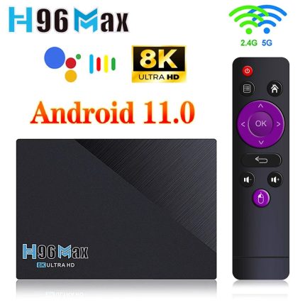 H96 Max 8GB-64GB Quad Core  4k Ulta Hd Android 11.0 Smart TV Box