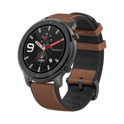 Amazfit GTR 47mm Smart Watch 5ATM Waterproof Smartwatch 24Days Battery Music Control Leather Silicon Strap