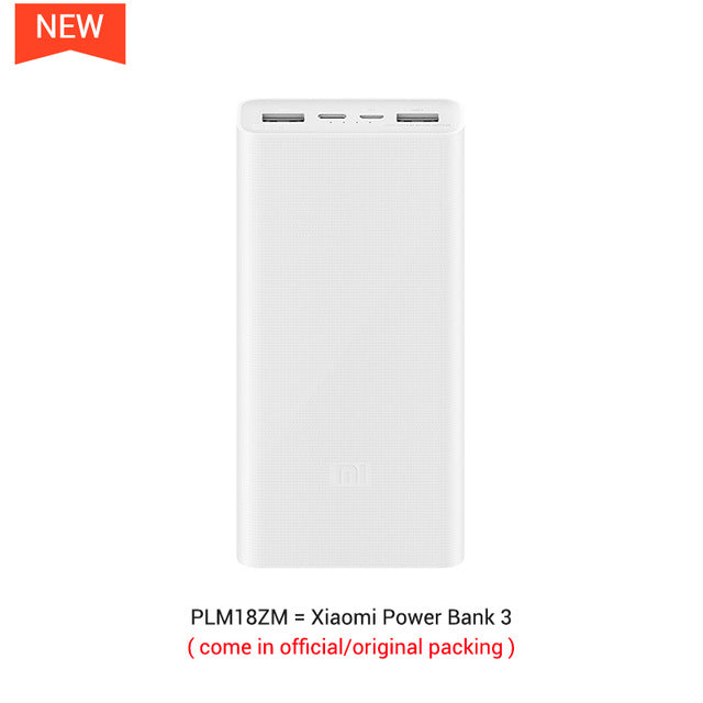 Xiaomi Power Bank 3 PLM18ZM 20000mAh 18W Two-way Quick Charge Type-C Micro Input Power Bank