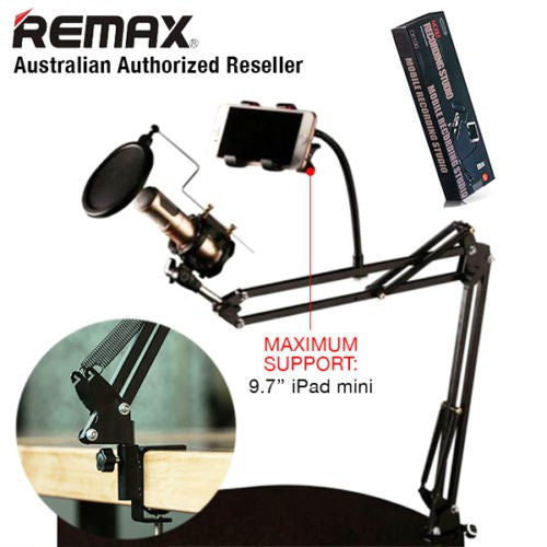 Remax CK100 Mobile Recording Studio Microphone Holder - Black – Konozee