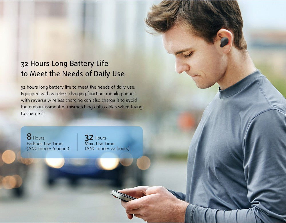 HAYLOU T16 Bluetooth Headphone Long Battery Life
