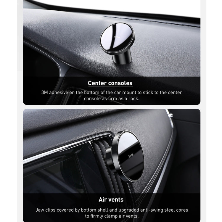 SUNSKY - Baseus SULD-01 Car Dashboard Air Outlet Magnetic Mobile Phone  Bracket Holder(Black)